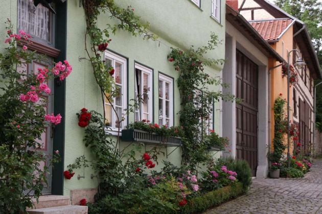 Bad Langensalza - die blumengeschmückte Holzgasse Bad Langensalza - die blumengeschmückte Holzgasse