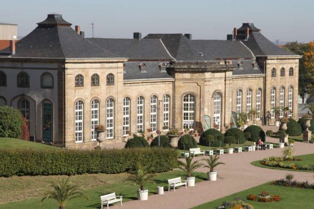 Gotha - das Orangenhaus, das nördliche Kalthaus der Orangerie Gotha - das Orangenhaus, das nördliche Kalthaus der Orangerie