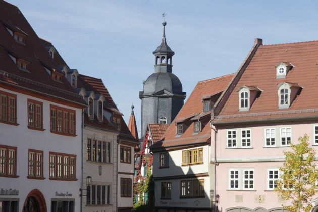 Gotha - Brühl und Marktstrasse, an der Nordseite des Hauptmarktes Gotha - Brühl und Marktstrasse, an der Nordseite des Hauptmarktes