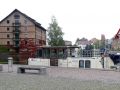 Residenzstadt Neustrelitz - der Stadthafen mit restauriertem Speicher