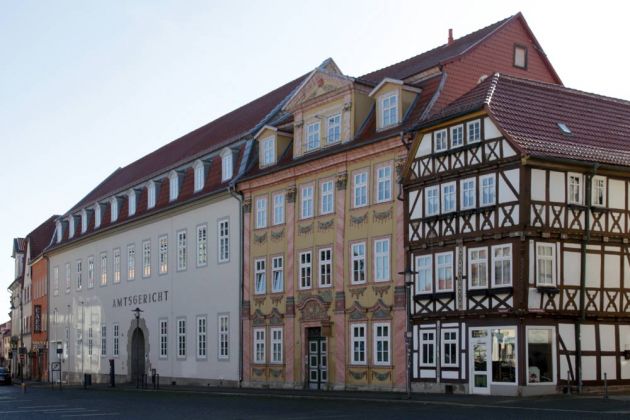 Historische Fassaden am Mühlhäuser Untermarkt... das Amtsgericht, das Tilesius-Haus und Thüringer Fachwerk-Idyll Historische Fassaden am Mühlhäuser Untermarkt... das Amtsgericht, das Tilesius-Haus und Thüringer Fachwerk-Idyll
