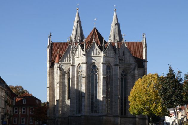 Mühlhausen, Thüringen - die gotische Divi-Blasii-Kirche am Untermarkt Mühlhausen, Thüringen - die gotische Divi-Blasii-Kirche am Untermarkt