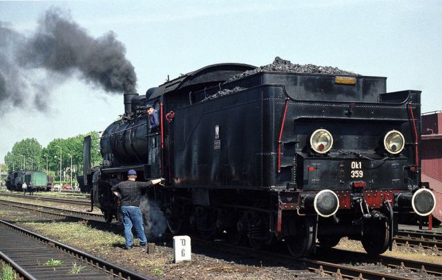 Die Dampf-Lokomotive Ok 1-359 - Bahnbetriebswerk Wolsztyn
