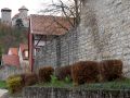 Treffurt an der Werra - die Stadtmauer am Burgstieg und die Ritterburg Normannstein