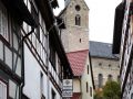 Treffurt an der Werra - die Rathausstrasse und die Stadtkirche St. Bonifacius