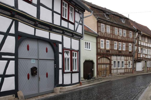 Treffurt an der Werra - Fachwerkhäuser in der Hessischen Strasse Treffurt an der Werra - Fachwerkhäuser in der Hessischen Strasse