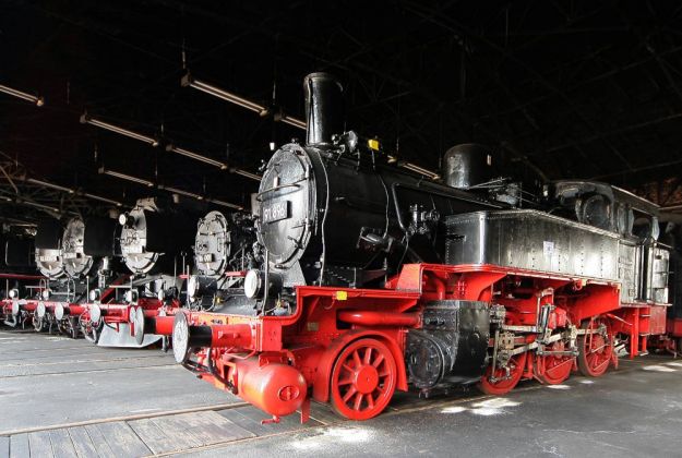 Sächsisches Eisenbahnmuseum Chemnitz-Hilbersdorf - historische Dampflokomotiven im Rundheizhaus Sächsisches Eisenbahnmuseum Chemnitz-Hilbersdorf - historische Dampflokomotiven im Rundheizhaus