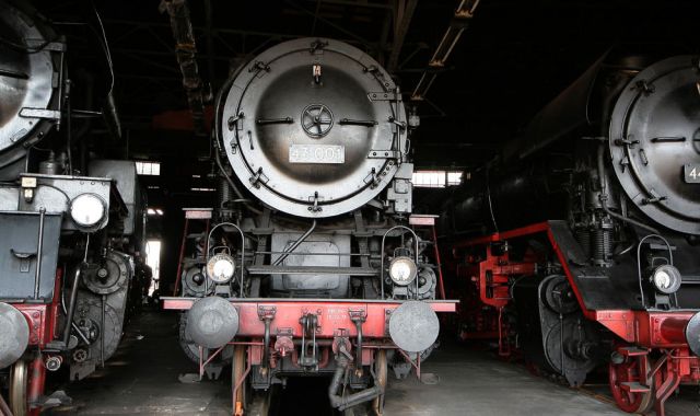 Sächsisches Eisenbahnmuseum Chemnitz-Hilbersdorf - 43 001, Einheits-Güterzuglokomotive, Baujahr 1926 bei Henschel in Kassel