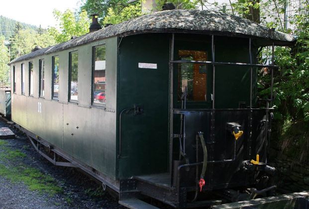 Das Sächsische Schmalspurbahn-Museum Rittersgrün - ein Personenwagen aus Reichsbahn-Zeiten Das Sächsische Schmalspurbahn-Museum Rittersgrün - ein Personenwagen aus Reichsbahn-Zeiten