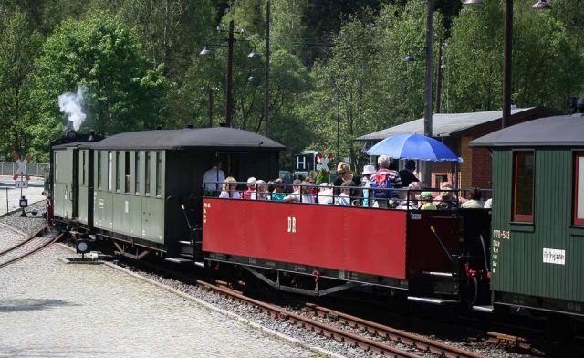 Die Pressnitztalbahn in Schmalzgrube - Schmalspurbahnen im Erzgebirge