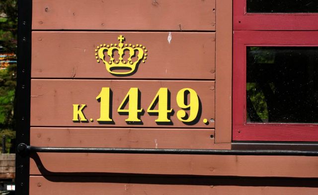 Das Sächsische Schmalspurbahn-Museum Rittersgrün - Detail am historischen Personenwagen 'Pockauer'