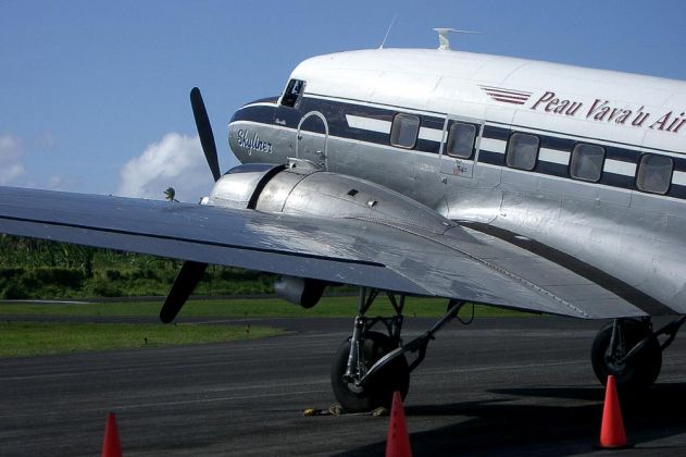 Die Douglas DC 3 Skyliner von Peau Vava'u Air des Baujahres 1949 Die Douglas DC 3 Skyliner von Peau Vava'u Air des Baujahres 1949