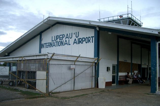 Der Lupepau'u International Airport von Neiafu im Archipel Vava'u - Königreich Tonga Der Lupepau'u International Airport von Neiafu im Archipel Vava'u - Königreich Tonga