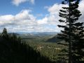 USA der Westen - In der Sierra Nevada mit entferntem Blick auf den Lake Tahoe, Kalifornien