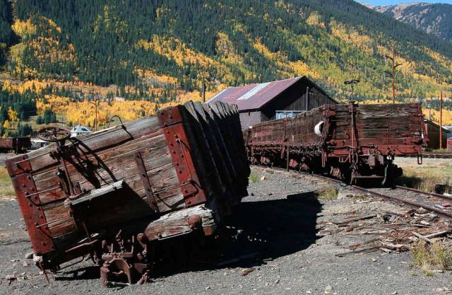 Freight Yard - Durango & Silverton Narrow Gauge Railroad Museum - Silverton, Colorado Freight Yard - Durango & Silverton Narrow Gauge Railroad Museum - Silverton, Colorado