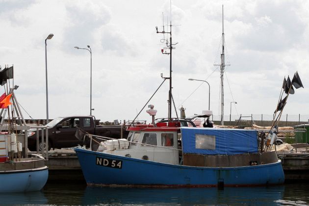 Klintholm Havn - Fischkutter im größten Fischerei- und Yachthafen der dänischen Ostsee-Insel Møn Klintholm Havn - Fischkutter im größten Fischerei- und Yachthafen der dänischen Ostsee-Insel Møn