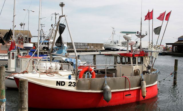 Klintholm Havn - Fischkutter im größten Fischerei- und Yachthafen der dänischen Ostsee-Insel Møn Klintholm Havn - Fischkutter im größten Fischerei- und Yachthafen der dänischen Ostsee-Insel Møn