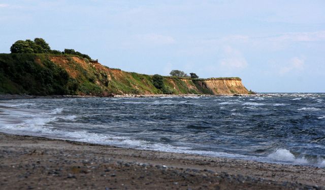 Klintholm Havn auf Møn - östlicher Badestrand und Steilküste Klintholm Havn auf Møn - östlicher Badestrand und Steilküste