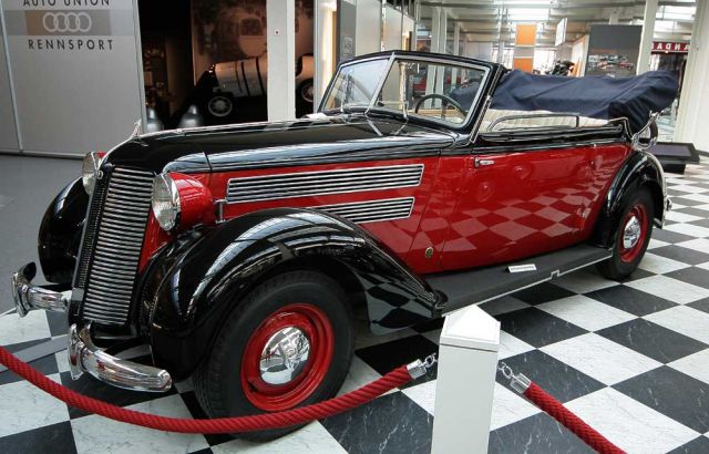 Audi 920 Cabriolet, Karosserie Gläser - Baujahre 1938 bis 1940 - August-Horch-Museum Zwickau