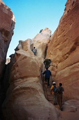 Die Wüste Sinai in Ägypten - Klettern im White Canyon