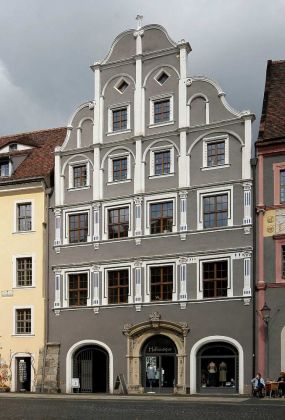 Hausfassaden an der Nordseite des Untermarktes - Görlitz Hausfassaden an der Nordseite des Untermarktes - Görlitz