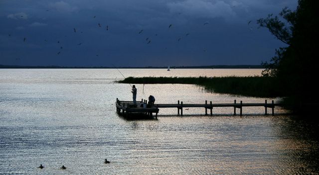 Steinhuder Meer - an der Brücke zur Steinhuder Badeinsel Steinhuder Meer - an der Brücke zur Steinhuder Badeinsel