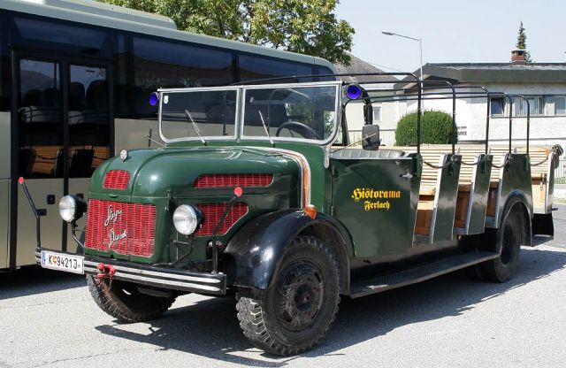 Steyr Diesel 380, Baujahre 1948 bis 1953 - Polizei-Mannschaftswagen, Historoma, Ferlach, Kärnten