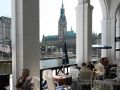 Alsterarkaden - Blick auf das Hamburger Rathaus