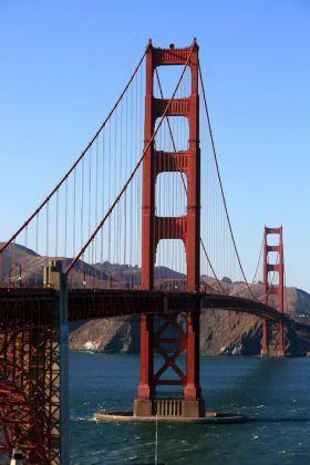 Fort Point, San Francisco - die Golden Gate Bücke über die San Francisco Bay Fort Point, San Francisco - die Golden Gate Bücke über die San Francisco Bay