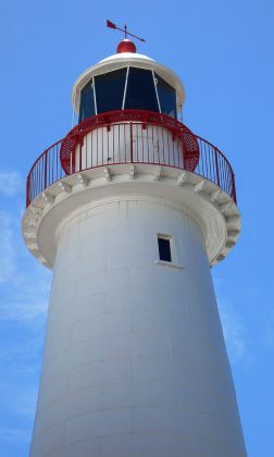 Leuchttürme Australien - Cape Bowling Green Light, der 22 Meter hohe Leuchtturm im Darling Harbour von Sydney, Baujahr 1874 Leuchttürme Australien - Cape Bowling Green Light, der 22 Meter hohe Leuchtturm im Darling Harbour von Sydney, Baujahr 1874