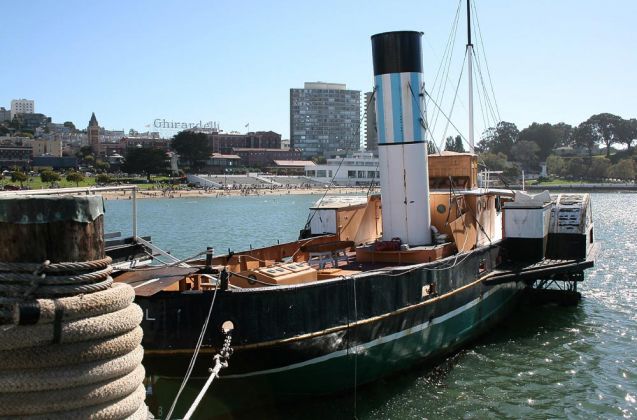 Paddle Tug Eppleton Hall, Hyde Street Pier - San Francisco Maritime National Historic Park. Paddle Tug Eppleton Hall, Hyde Street Pier - San Francisco Maritime National Historic Park.