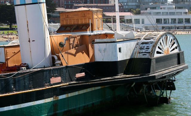 Paddle Tug Eppleton Hall, Hyde Street Pier - San Francisco Maritime National Historic Park. Paddle Tug Eppleton Hall, Hyde Street Pier - San Francisco Maritime National Historic Park.