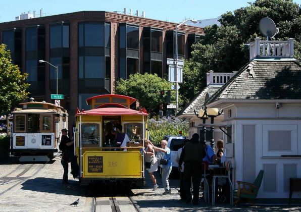 Cable Car San Francisco - Powell and Hyde Cable Car Turnaround
