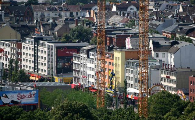 Städtereise Hamburg - St. Pauli, Blick vom Hamburger Michel
