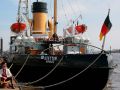 Der Dampfeisbrecher Stettin in seinem Heimathafen Hamburg-Oevelgönne