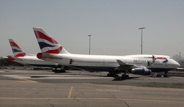 International Airport Sydney - Boeing 747 'Jumbo Jet' von British Airways im Doppelpack