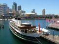 South Steyne - ehemaliges Fährschiff und heute Restaurantschiff im Darling Harbour, Sydney - Australien.