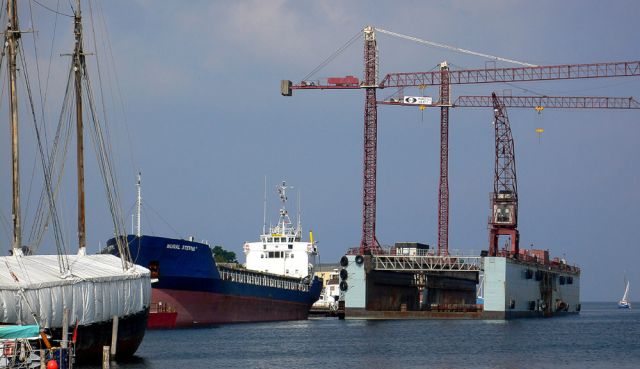 Marstal Hafen, Ærø - die Marstal Vaerft mit Trockendock Marstal Hafen, Ærø - die Marstal Vaerft mit Trockendock