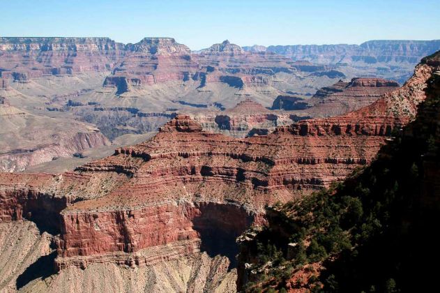 Grand Canyon South Rim - Ausblicke vom Rim Trail zwischen YavapaI Point und Mather Point zum North Rim Grand Canyon South Rim - Ausblicke vom Rim Trail zwischen YavapaI Point und Mather Point zum North Rim