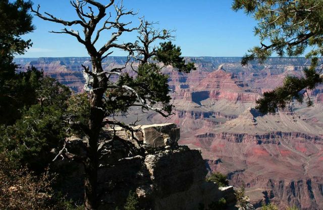 Grand Canyon South Rim Trail zwischen YavapaI Point und Mather Point Grand Canyon South Rim Trail zwischen YavapaI Point und Mather Point