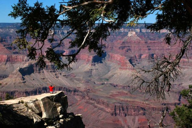 Grand Canyon South Rim Trail zwischen YavapaI Point und Mather Point Grand Canyon South Rim Trail zwischen YavapaI Point und Mather Point