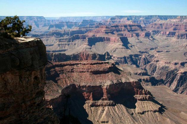 Grand Canyon South Rim Trail zwischen YavapaI Point und Mather Point Grand Canyon South Rim Trail zwischen YavapaI Point und Mather Point