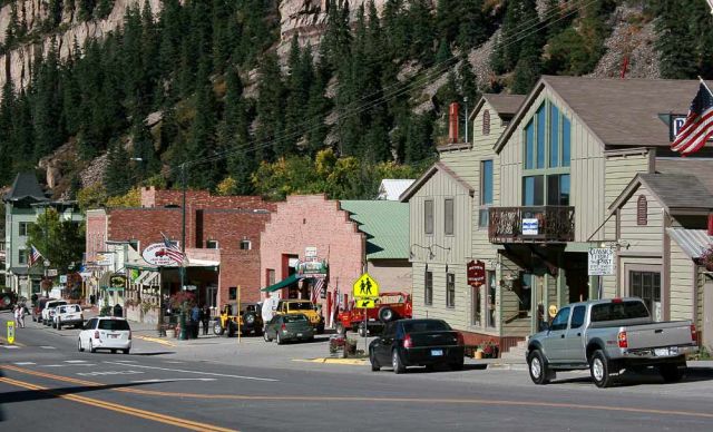 Die Main Road in Ouray, Colorado