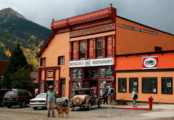 Natalia's 1912 Restaurant in Silverton, ein ehemaliges Bordell - Million Dollar Highway, Colorado Natalia's 1912 Restaurant in Silverton, ein ehemaliges Bordell - Million Dollar Highway, Colorado