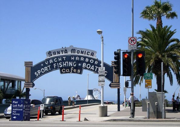 Santa Monica Pier - Highway One am Pazifik, Kalifornien