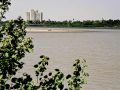 Khartoum - das Nilufer am Zusammenfluss des Weissen und Blauen Nils.