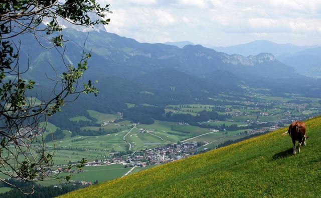 Ellmau in Tirol - der Blick auf Ellmau vom Hartkaiser