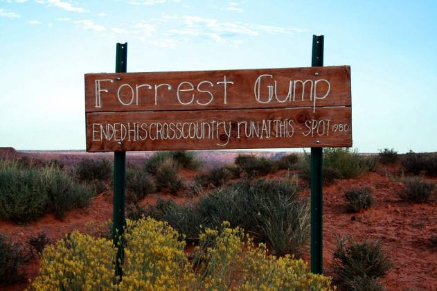 Forest Gump Hill an der US 163 - Monument Valley Navajo Tribal Park, Utah Forest Gump Hill an der US 163 - Monument Valley Navajo Tribal Park, Utah