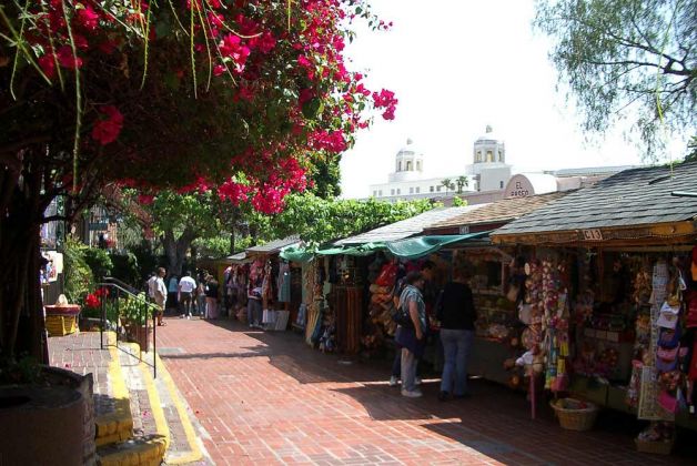 Olvera Street, Los Angeles Plaza Historic District - El Pueblo de Los Angeles, Kalifornien Olvera Street, Los Angeles Plaza Historic District - El Pueblo de Los Angeles, Kalifornien