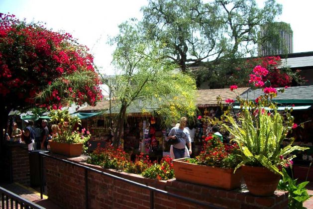 Olvera Street, Los Angeles Plaza Historic District - El Pueblo de Los Angeles, Kalifornien Olvera Street, Los Angeles Plaza Historic District - El Pueblo de Los Angeles, Kalifornien